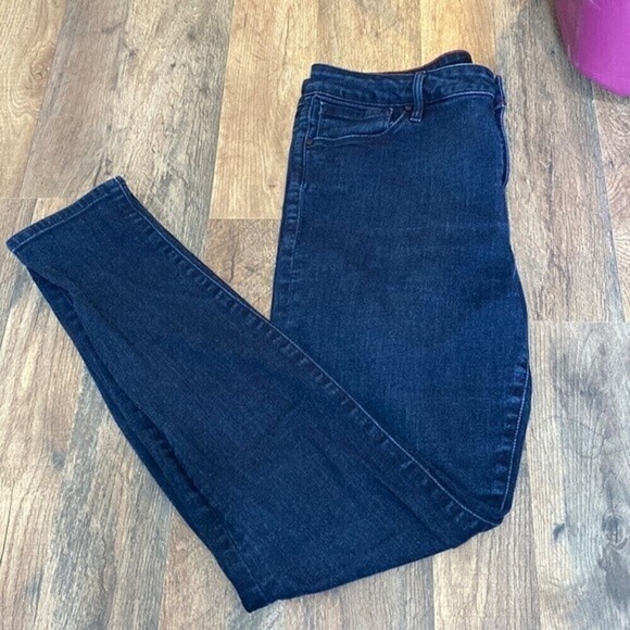 SANCTUARY Denim High Rise Robbie Skinny Jeans Dark Wash Womens 31 - Picture 2 of 11